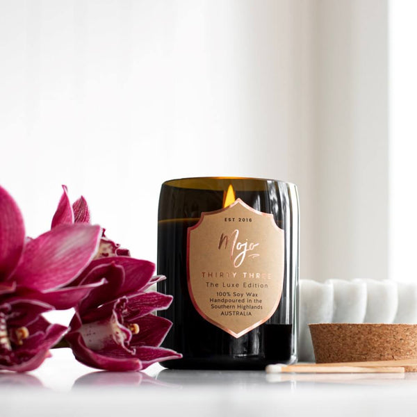 THIRTY THREE Luxe Edition Reclaimed Champagne Bottle Soy Wax