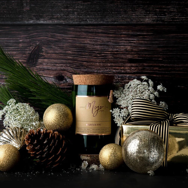 MOUNTAIN PINE - Christmas Limited Edition - Reclaimed Wine Bottle Soy ...