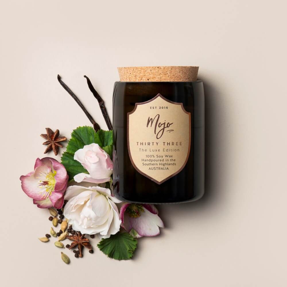 Thirty Three - Wine bottle candle