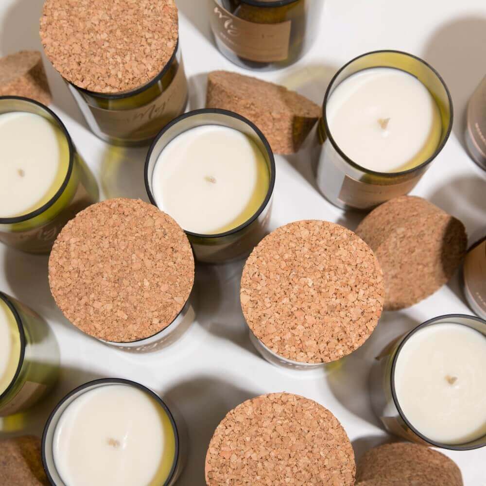 Natural - Wine bottle candle